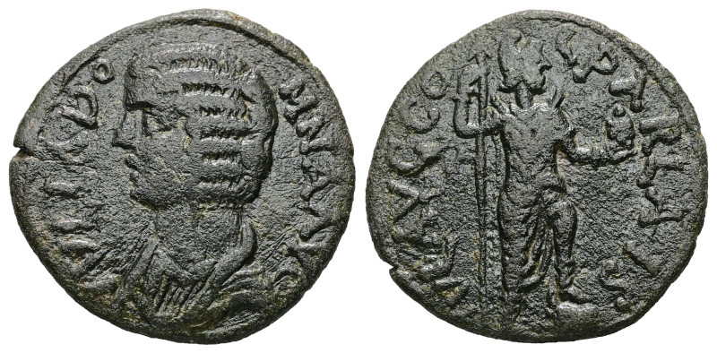 Pisidia, Parlais. Julia Domna AD 193-211. AE. 4.99 g. 21.87 mm.
Obv: IVLIA DOMNA...
