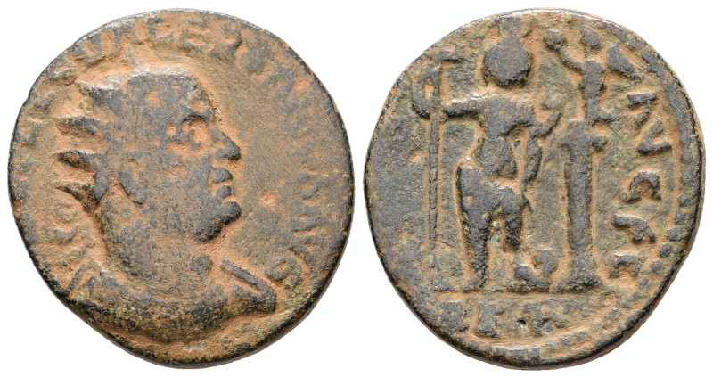 Phoenicia, Berytus. Valerian I, AD 253-260. AE. 13.78 g. 27.95 mm.
Obv: IMP C P ...