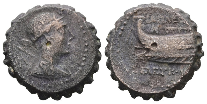 Seleukid Kings of Syria. Seleukos IV Philopator, 187-175 BC. AE. 6.10 g. 19.57 m...