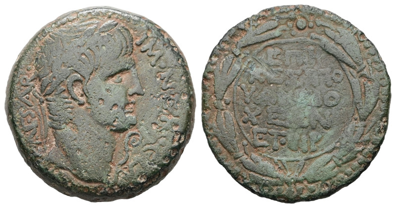 Syria, Antioch. Nero, AD 66/7. AE. 7.09 g. 22.77 mm. Magistrate: Gaius Cestius G...