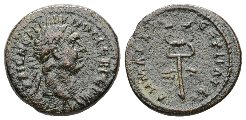 Syria, Antioch. Trajan, AD 98-99. AE. 2.14 g. 17.26 mm.
Obv: ΑΥΤΟΚΡ ΚΑΙϹ ΝΕΡ ΤΡΑ...