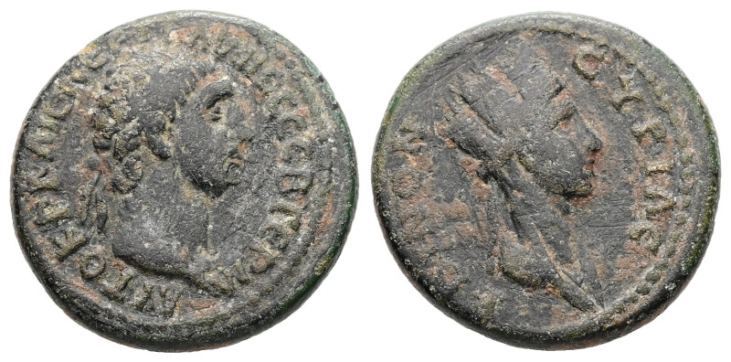 Syria, Antioch. Trajan, AD 98-117. AE. 5.12 g. 19.48 mm.
Obv: ΑΥΤΟΚΡ ΚΑΙϹ ΝΕΡ ΤΡ...