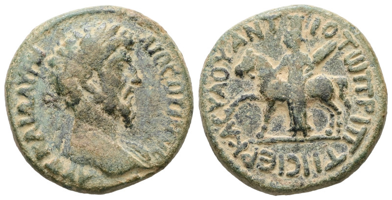 Syria, Antioch ad Hippum. Lucius Verus, AD 161–169. AE. 10.44 g. 24.18 mm.
Obv: ...