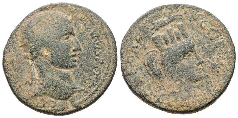 Mesopotamia, Nisibis. Severus Alexander, AD 222-235. AE. 13.21 g. 27.47 mm.
Obv:...