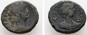 Egypt, Alexandria. Nero, AD 65/6. BL, Tetradrachm. 12.51 g. 24.38 mm.
Obv: ΝΕΡΩ ΚΛ[ΑΥ ΚΑΙΣ ΣΕΒ ΓΕΡ]. Radiate bust of Nero with aegis, right.
Rev: ΑΥΤΟ...