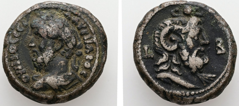 Egypt, Alexandria. Lucius Verus, AD 161/2. BL, Tetradrachm. 12.87 g. 23.22 mm.
O...