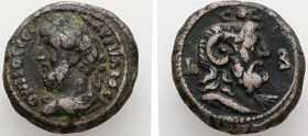 Egypt, Alexandria. Lucius Verus, AD 161/2. BL, Tetradrachm. 12.87 g. 23.22 mm.
Obv: Λ ΑΥΡΗΛΙΟϹ ΟΥΗΡΟϹ ϹΕΒ. Laureate-headed bust of Lucius Verus wearin...