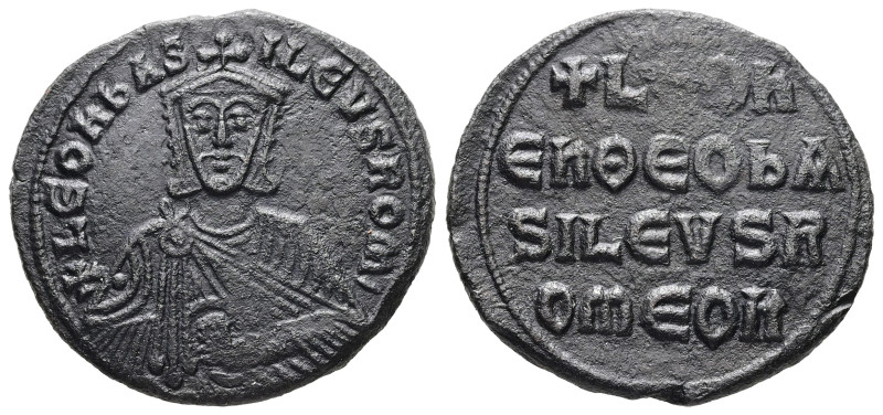 Leo VI the Wise, AD 886-912. AE, Follis. 6.88 g. 26.59 mm. Constantinople.
Obv: ...