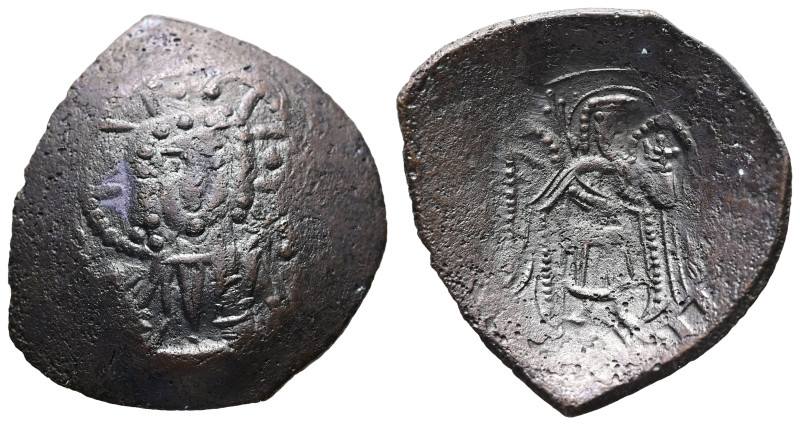 Latin Rulers of Constantinople. AD 1204-1261. AE, Trachy. 3.25 g. 27.90 mm. Cons...