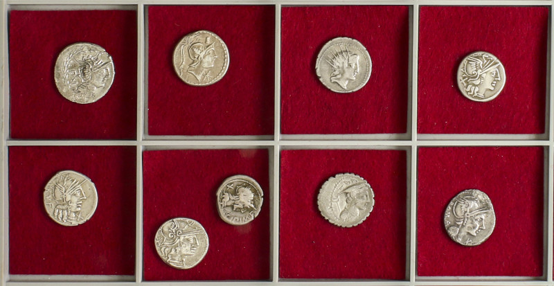 Roman Coins

Lots Republic

Lote 9 monedas Denario. CIPIA, FLAMINIA, LUCILIA...