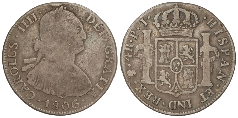 Spanish Monarchy

Charles IV

4 Reales. 1806. POTOSÍ. P.J. 12,99 grs. AC-842...