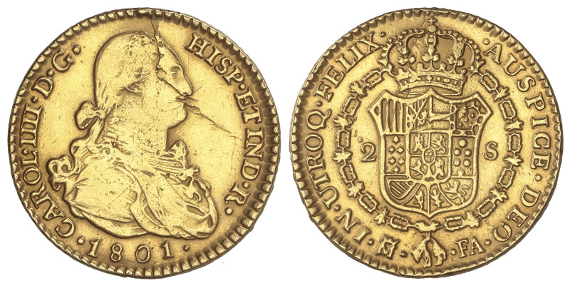 Spanish Monarchy

Charles IV

2 Escudos. 1801. MADRID. F.A. 5,88 grs. (Desco...