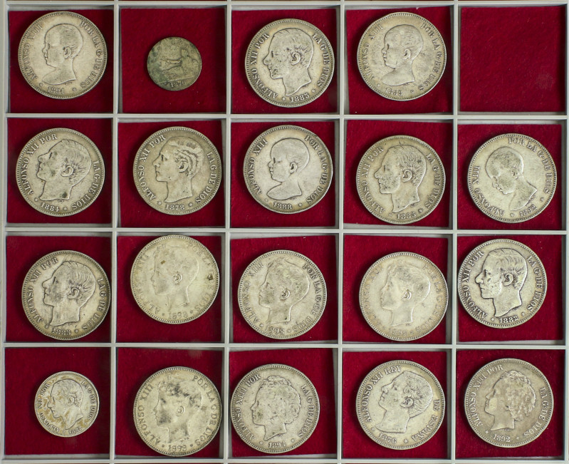 Peseta Period

Lots and Collections

Lote 19 monedas 1, 2 y 5 Pesetas (17). ...