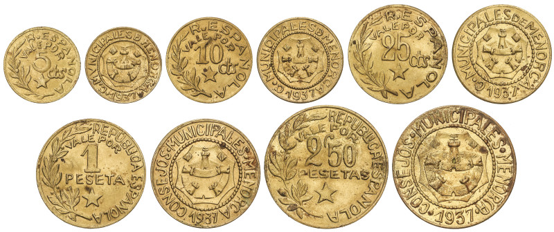 Peseta Period

Local Issues of the Civil War

Serie 5 monedas 5 Céntimos a 2...