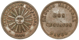 World Coins

Argentina

2 Centavos. 1854. 9,96 grs. AE. KM-24. EBC-.