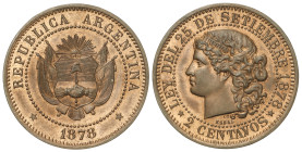 World Coins

Argentina

2 Centavos. 1878. 9,47 grs. AE. Bonito brillo y color original. RARA. KM-E2. PRUEBA.