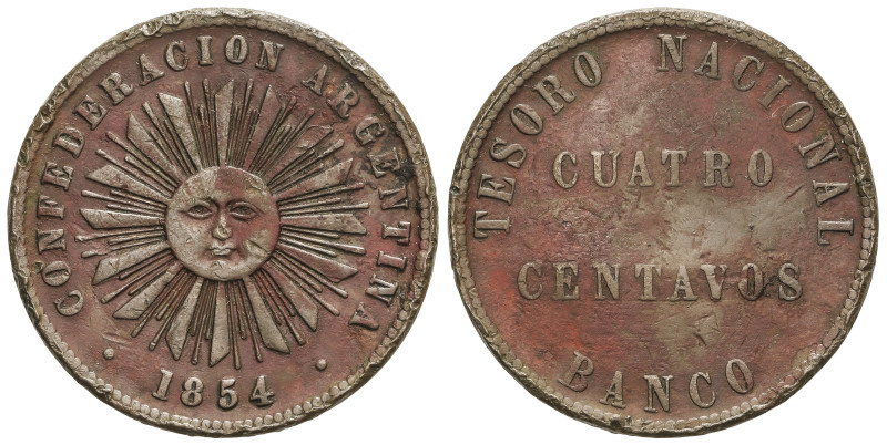 World Coins

Argentina

4 Centavos. 1854. 19,47 grs. AE. (Golpes). KM-25. MB...