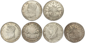 World Coins

Bolivia

Lote 3 monedas 4 Soles. 1853, 57, 58. POTOSI. M.J. y F.J. (2). AR. A EXAMINAR. KM-123.2. MBC a MBC+.