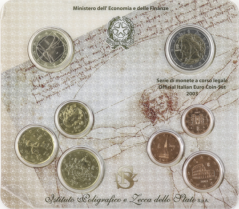 World Coins

Italy

Lote 2 sets 8 monedas 1 Céntimo a 2 Euro. 2003 y 2004. B...