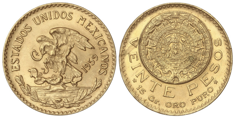 World Coins

Mexico

20 Pesos. 1959. 16,69 grs. AU (900). Calendario Azteca....