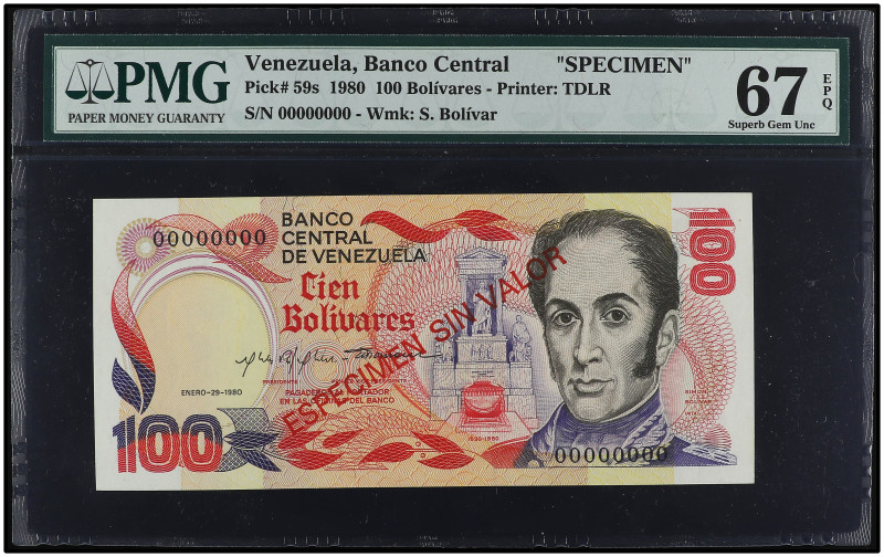 World Banknotes

100 Bolívares. 29 Enero 1980. VENEZUELA. Precintado y garanti...