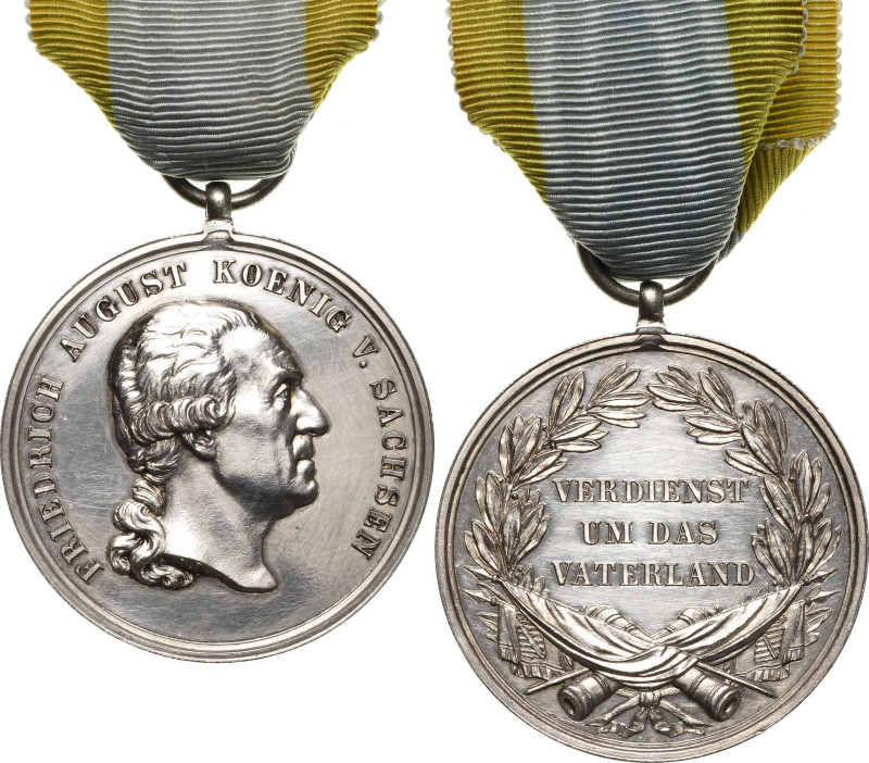 Orden deutscher Länder Sachsen
Silberne Medaille des Militär St. Heinrichs-Orde...