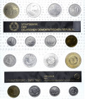 Kursmünzensätze
 1 Pfennig bis 5 Mark Brandenburger Tor 1990. Brandenburger Tor. Original in Noppenfolie eingeschweißt Stempelglanz