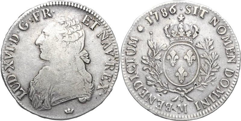 Frankreich
Ludwig XVI. 1774-1793 Écu aux lauriers 1786, M-Toulouse Gadoury 356 ...