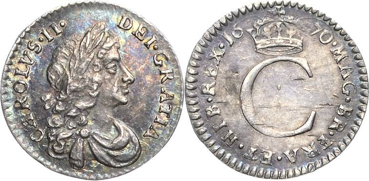 Großbritannien
Charles II. 1660-1685 Penny 1670, London Spink 3390 Prachtexempl...