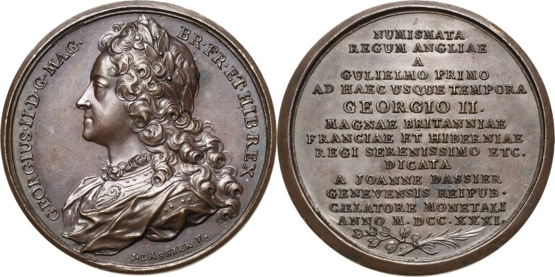 Großbritannien
George II. 1727-1760 Bronzemedaille 1731 (J. Dassier) Suitenmeda...