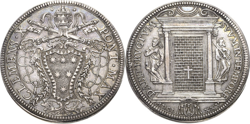 Italien-Kirchenstaat/Vatikanstadt
Clemens X. 1670-1676 Piastra 1675, Rom Heilig...