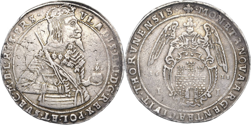 Polen
Wladislaus IV. 1633-1648 Taler 1638, II-Thorn Für Thorn Kopicki 8278 (R2)...