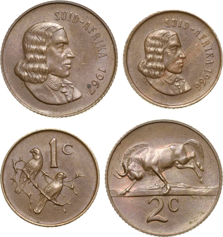 Südafrika
Republik seit 1961 2 Cent 1967. und 1 Cent 1966 KM 66.2, 65.2 2 Stück...