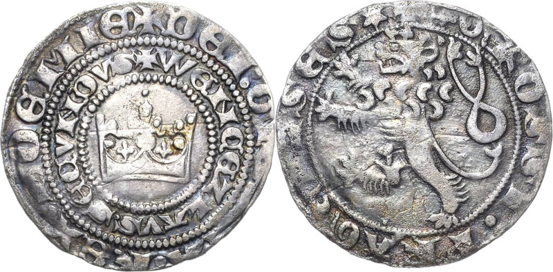Böhmen
Wenzel II. 1278-1305 Prager Groschen, Kuttenberg Slg. Donebauer 807 Cast...
