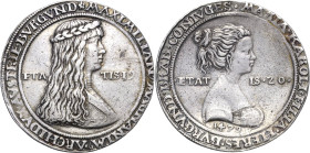 Habsburg
Maximilian I. 1493-1519 Guldiner 1479, Hall Hochzeitsguldiner von Ulrich Ursenthaler. Brustbild Maximilians mit Ehrenkranz und umgelegtem Ma...