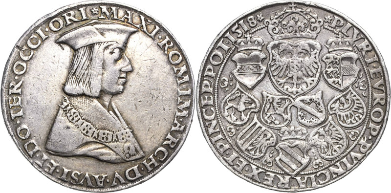 Habsburg
Maximilian I. 1493-1519 Guldiner 1518, St. Veit Voglhuber 23 Davenport...