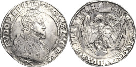 Habsburg
Rudolf II. 1576-1612 Taler 1582, Kuttenberg Mit Mzz. Nr. 41 (G. Satny von Olivet) Voglhuber 101/I Davenport 8079 Dietiker 368 Sehr selten. F...