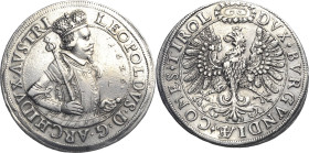Habsburg
Erzherzog Leopold V. 1619-1632 Dicker 3-facher Taler 1626, Hall Voglhuber zu 183/I var. Davenport A 3336 M./T. -, vgl. 459 (Doppeltaler) 86....