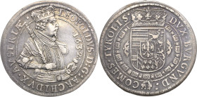 Habsburg
Erzherzog Leopold V. 1619-1632 Taler 1632, Hall Voglhuber 183/IV Davenport 3338 M./T. 473 Fast vorzüglich