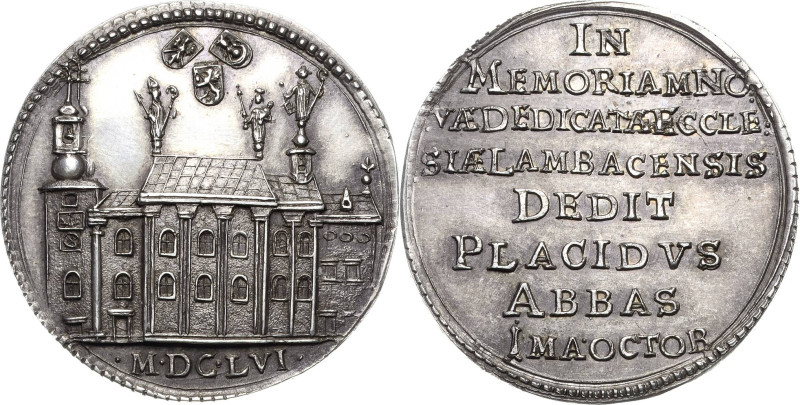 Habsburg
Ferdinand III. (1625) 1637-1657 Silbermedaille 1656. Neubau der Kirche...