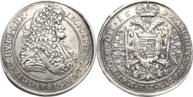 Habsburg
Leopold I. 1657-1705 Taler 1692, KB-Kremnitz Davenport 3262 Voglhuber 225/V Huszar 1373 Fast vorzüglich