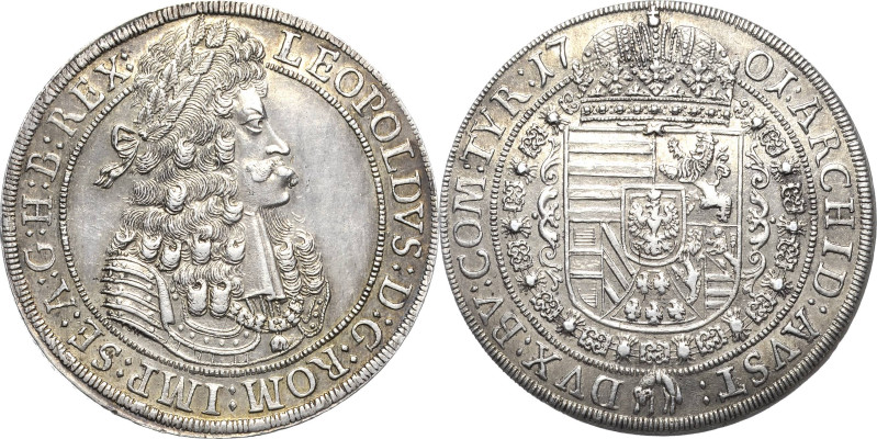 Habsburg
Leopold I. 1657-1705 Taler 1701, Hall Voglhuber 221/VI Davenport 3245 ...