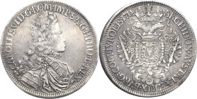 Habsburg
Karl VI. 1711-1740 Taler 1714, Hall Voglhuber 259/II Davenport 1051 M./T. 839 Sehr schön/sehr schön-vorzüglich