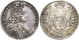 Habsburg
Karl VI. 1711-1740 1/2 Taler 1715, KB-Kremnitz Herinek 532 Huszar 1610 Vorzüglich