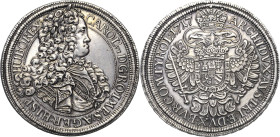 Habsburg
Karl VI. 1711-1740 Taler 1717, Wien Voglhuber 267/I Davenport 1035 Herinek 294 Vorzüglich-Stempelglanz