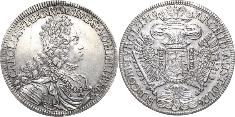 Habsburg
Karl VI. 1711-1740 Taler 1719, Hall Voglhuber 259/III Davenport 1053 M...