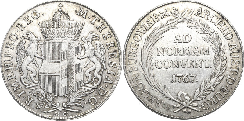 Habsburg
Maria Theresia 1740-1780 Taler 1767, Günzburg Kronenbügel nach links V...