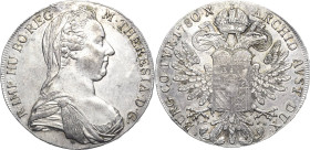 Habsburg
Maria Theresia 1740-1780 Taler 1780, IC/FA-Wien Spätere Prägung um 1795/1853 Davenport 1117 Eypeltauer 190 b Hafner III, 19 b Vorzüglich/fas...