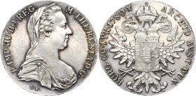 Habsburg
Maria Theresia 1740-1780 Taler 1780, SF-Günzburg Spätere Prägung um 1937/1942 Davenport 1117 Eypeltauer 190 b Hafner III, 69 Fast Stempelgla...