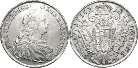 Habsburg
Franz I. 1745-1765 1/2 Taler 1756, HA-Hall Herinek 199 M./T. 993 Vorzüglich-Stempelglanz/Stempelglanz